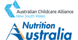 Australian Childcare Alliance new south wales and nutrition Australia logos